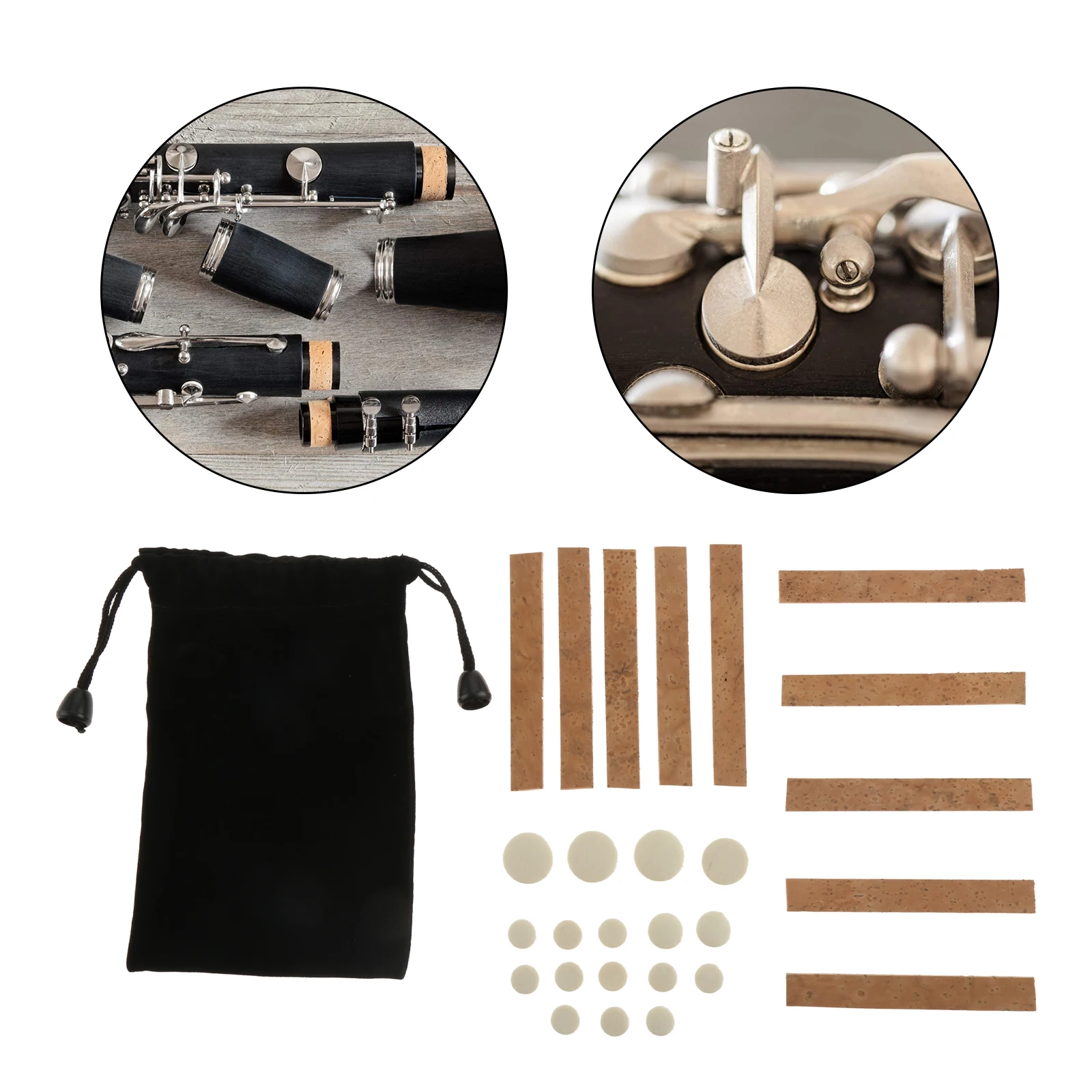 

27 шт., пробковые накладки для кларнета