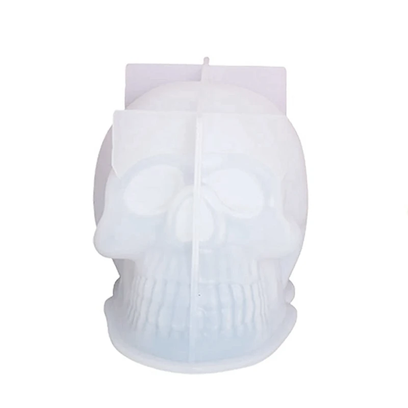 Skull Silicone Mold Halloween Skull Candle Mold Large Skull Resin Mold For Candle DIY Soap Making Epoxy Mold Resin halloween silicone mold candle making moulds soap mould skull shaped crafts molds silicone material for diy candle soap