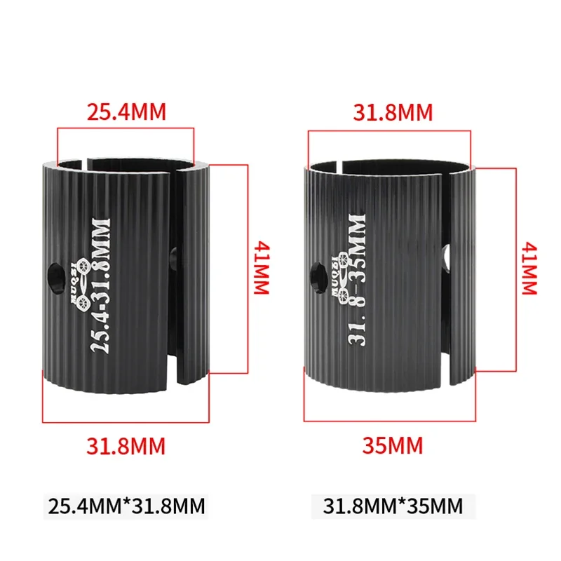 Bicycle Accessories Bike Handlebar Adapter MUQZI 1Pair Bike Handlebar Shim 25.4mm To 31.8mm 31.8mm To 35mm Aperture Adjust Adapter MTB Road Bicycle Bar Stem Reducer
