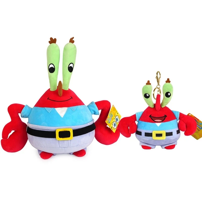 thumbnail image 1 of Juguetes de peluche de dibujos animados auténticos de Bob Esponja, Patricio, Calamardo, Eugene H. Krabs, Gary, Kawaii, regalo de cumpleaños, 1 of 5