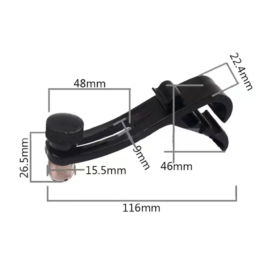 1PC Drum Microphone Clip Adjustable Mic Clamp Holder Stand Drum Rim Mount Clamp Anti Shake Adjustable Mic Mount Accessories microphone mount clamp