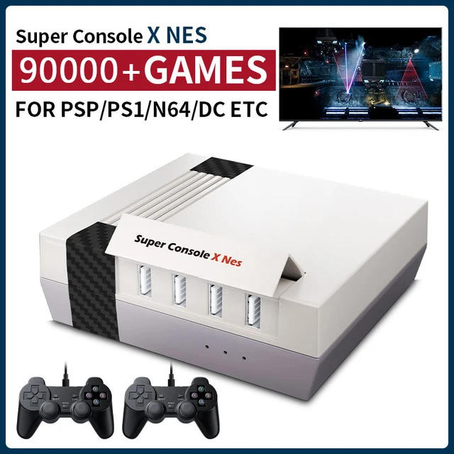 Super Console X - PSP/PS1/N64 + 50 Emuladores Com 90000 + Jogos / 6 ME – O  Brazil Express