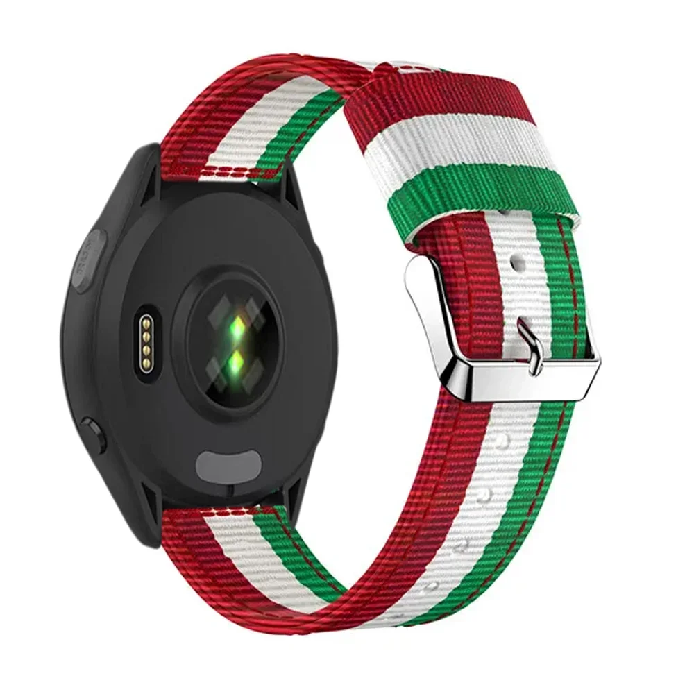 Fashionable Canvas Nylon Loop Strap – 22/20mm Adjustable Comfortable Band