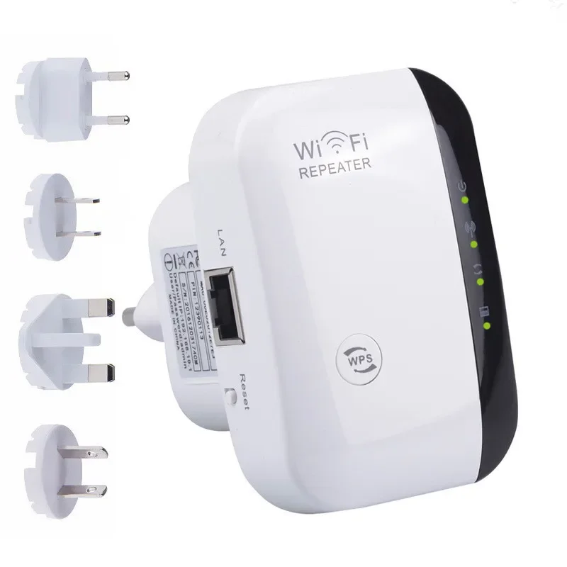 

Wireless WiFi Network Repeater 300Mbps Extender Amplifier Booster Router 802.11 WPS Long Range 2.4GHz WiFi Router Relay Enhancer