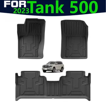 Tappetini per auto per serbatoio 500 2023 Tappetini in TPE Tappetini per auto impermeabili per tutte le stagioni Accessorio facile da pulire
