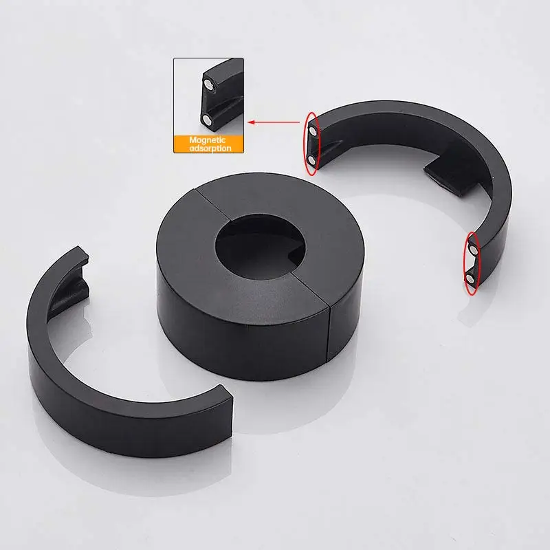 No Disassembly Faucet Decorative Cover Split With Stickers Reusable Bathroom Wall Pipeline Hole Fixed Accessories Easy Installat faucet accessories