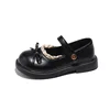 Jogerli Princess Shoes Baby Lace Ruffles Appealing Girls Student School Mary Janes Child Loafer Flats 6