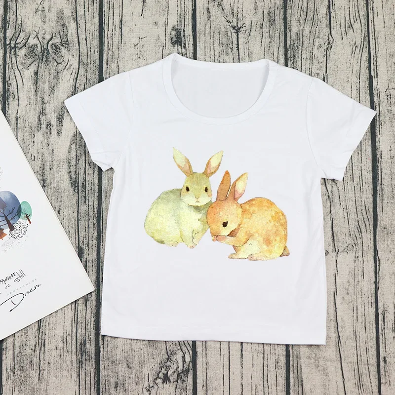 

Mori Department Elk Mouse Elephant Animal Print Casual Fashion Summer Children's Children's Clothes T-shirt Short Sleeved Boy's