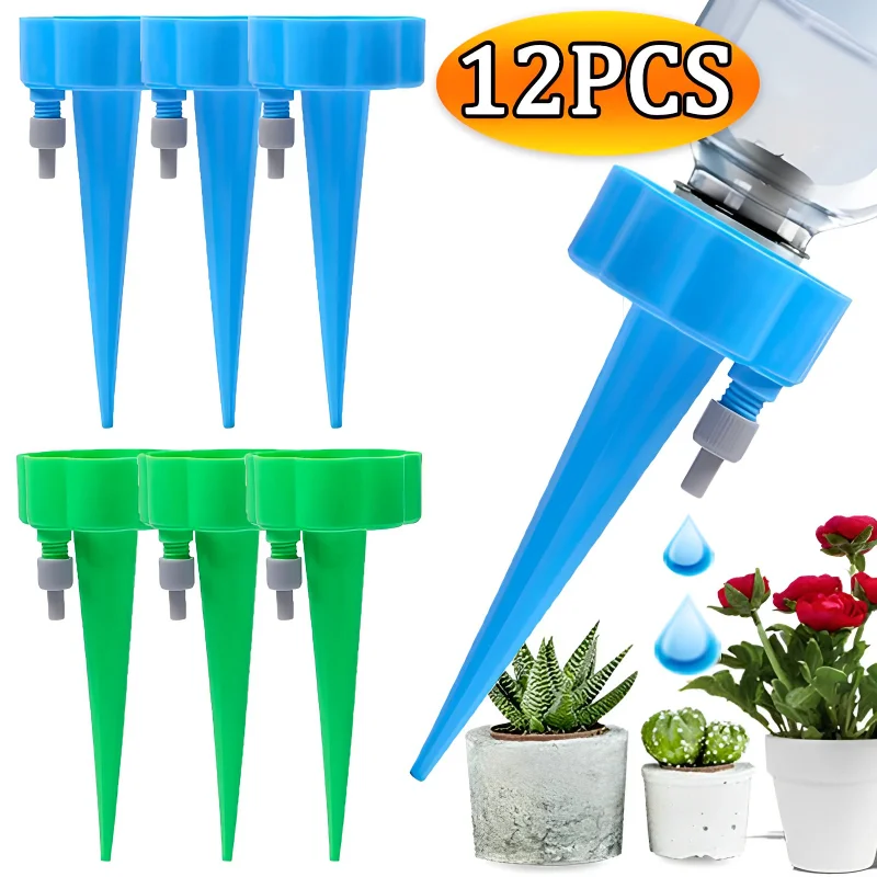 

12/1Pcs Auto Watering Kits Waterers Drip Irrigation Indoor Plant Watering Device Gardening Flowers Plants Automatic Waterer Tool