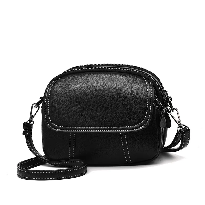 Fashion new women's shoulder bag simple leather messenger bag high quality female phone crossbody bag small handbag