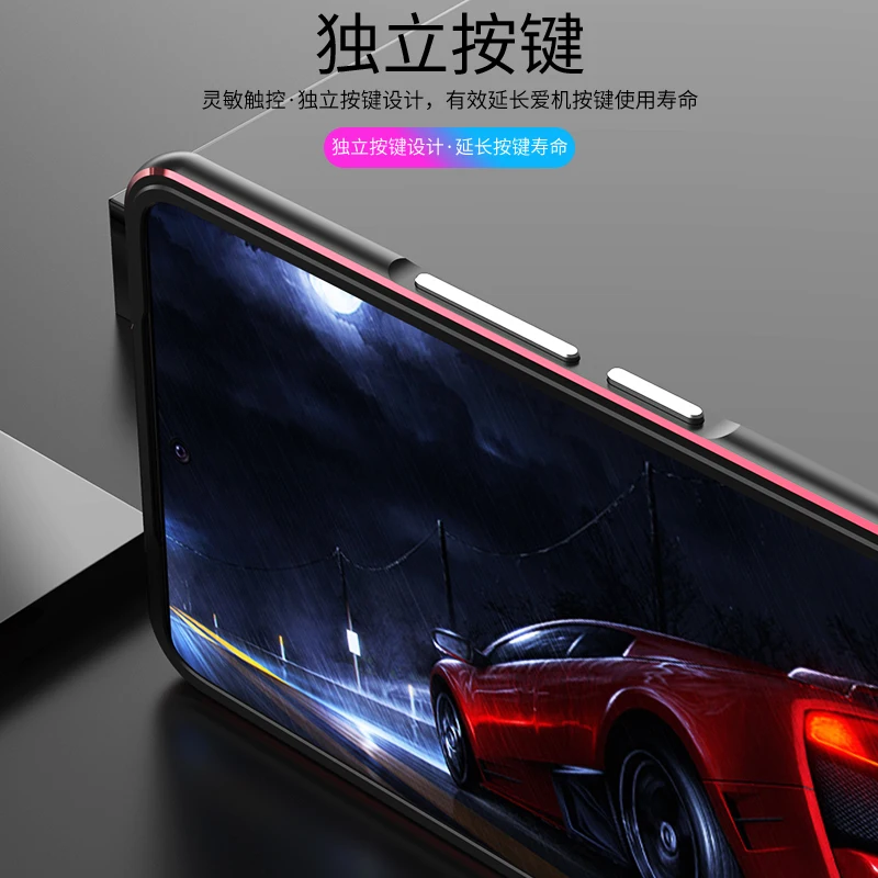 Luxury Bumper Case For VIVO IQOO NEO 6 Aluminum Metal Frame for VIVO IQOO NEO6 lens protective film Phone Case VIVO IQOO NEO 6