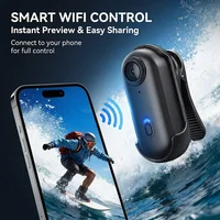 4K HD Motorcycle Mini Recorder Finger WIFI Action Camera Lightweight POV Motorcycle Road Sport Cam Bicycle Vlog Pet Body Camera 4