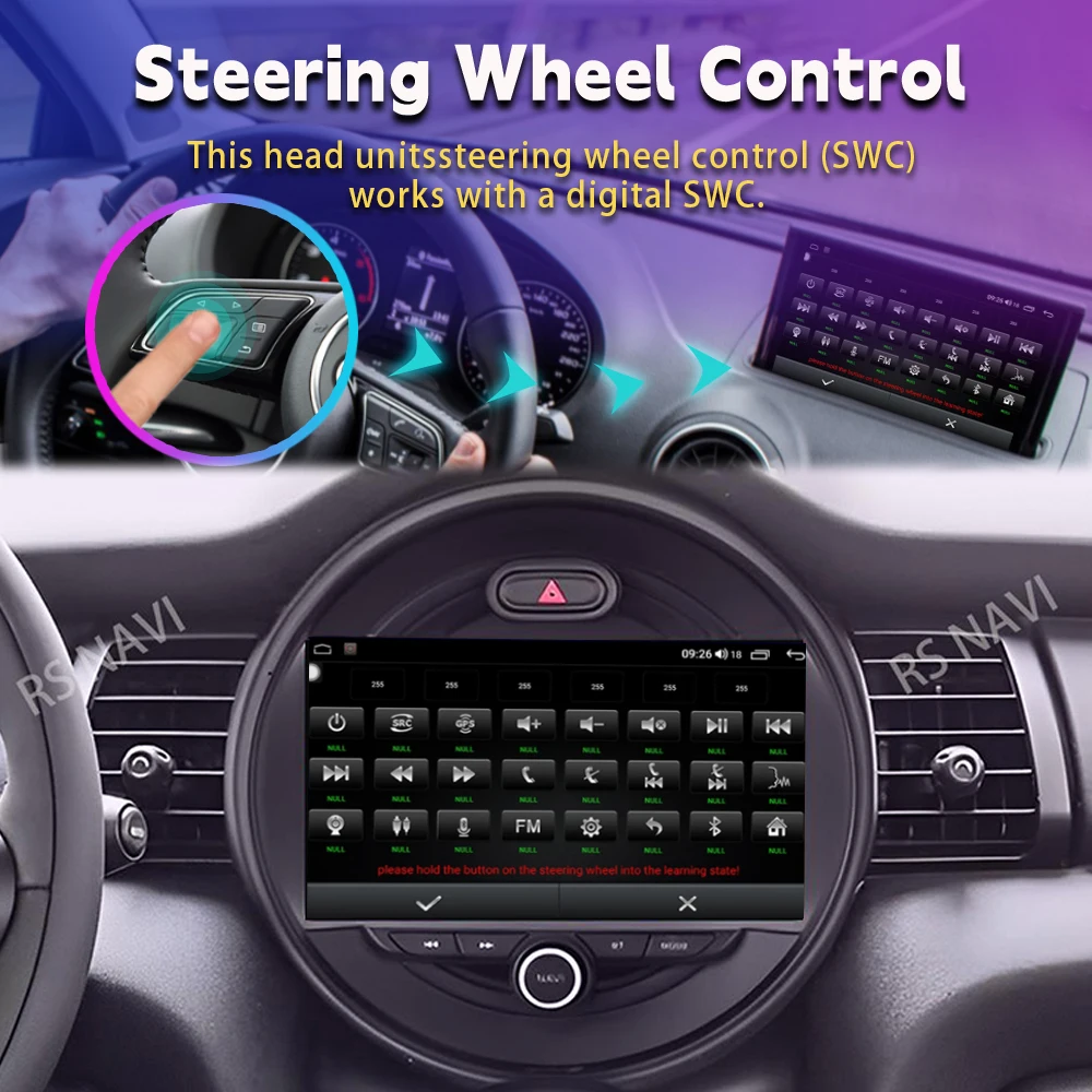 Radio Multimedia para Auto con Pantalla 2K y Android 16 Carplay para BMW MINI Cooper F54 F55 F56 F60 2015 - 2019 Autoradio Estéreo 3