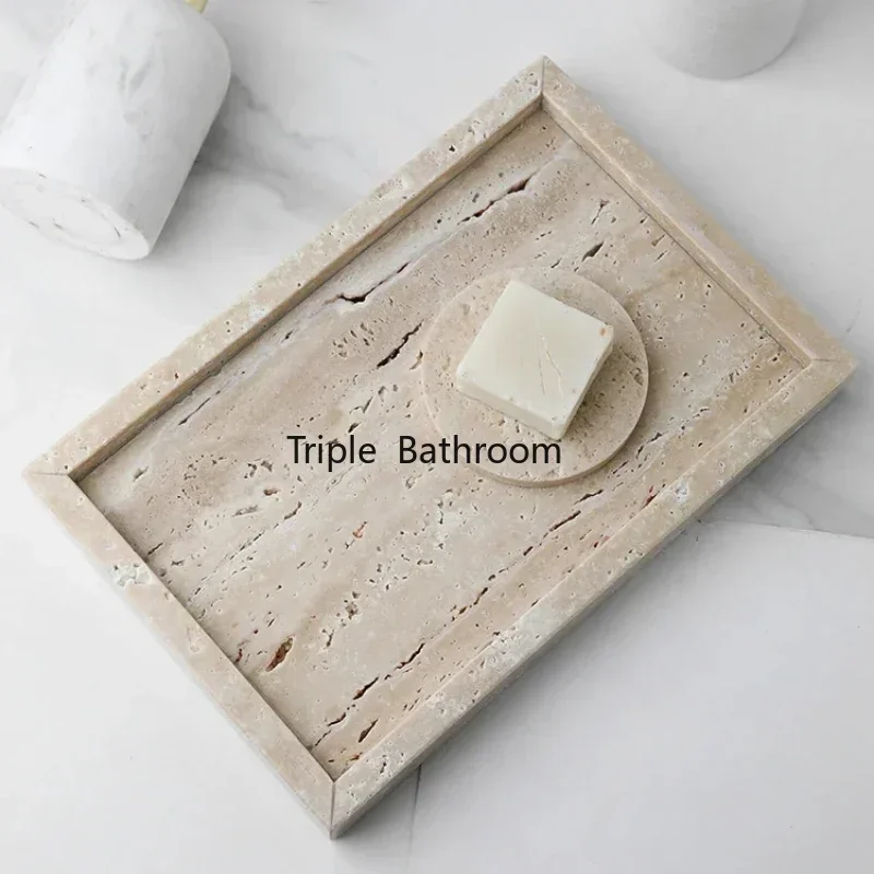 Natural Cave Stone Bathroom Supplies Jewelry Storage Tray Bathroom Accessories Hotel Decoration Living Room Key Storage Rack 3