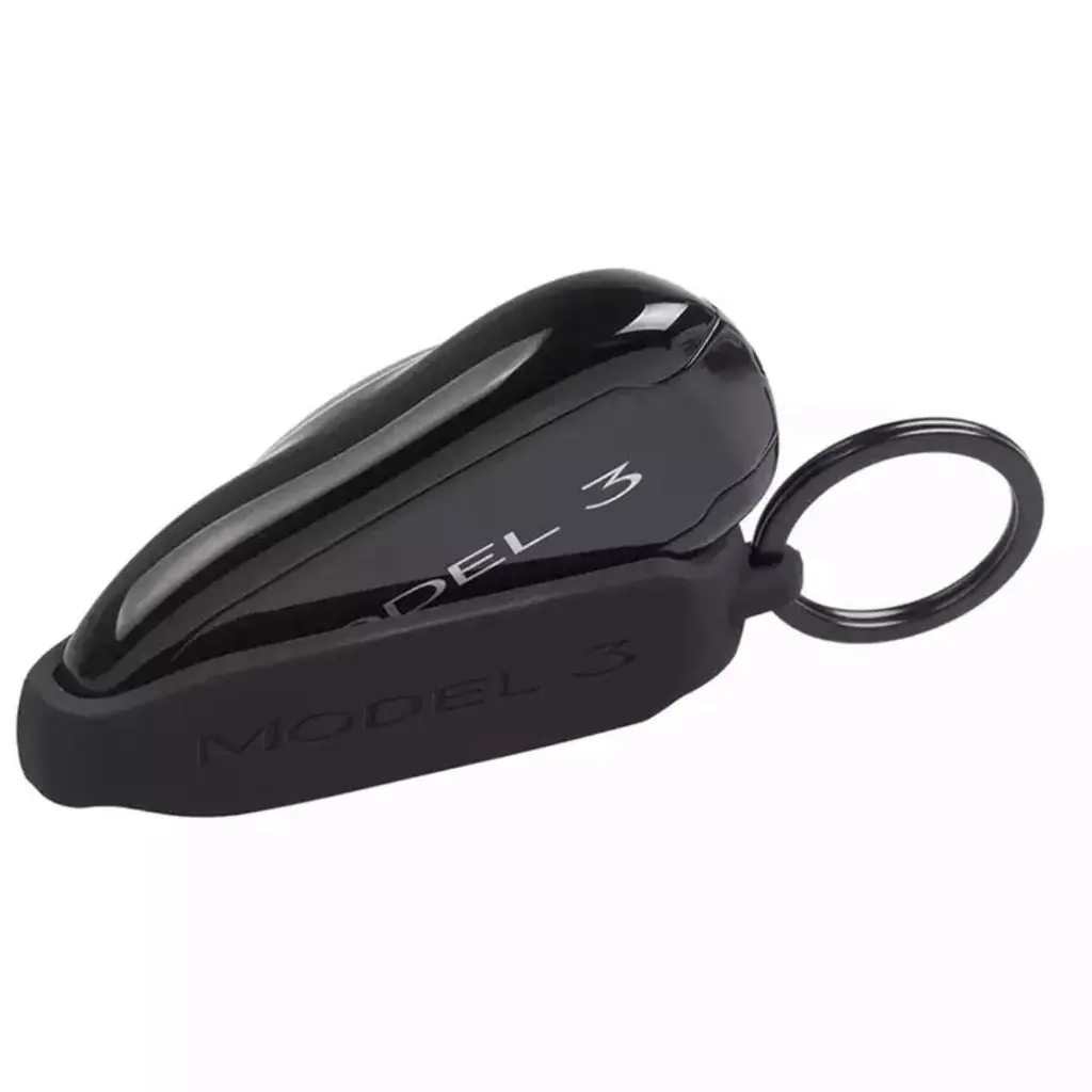Car Key Fob Case Silicone Cover for Tesla Model 3 Y S X Bikini with Metal Keycha