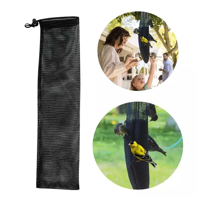 Bird Feeders Mesh Bag Wild Food Supply Tools for Wildlife Feeding Garden Yard Decor Outdoor Hanging Dispenser |