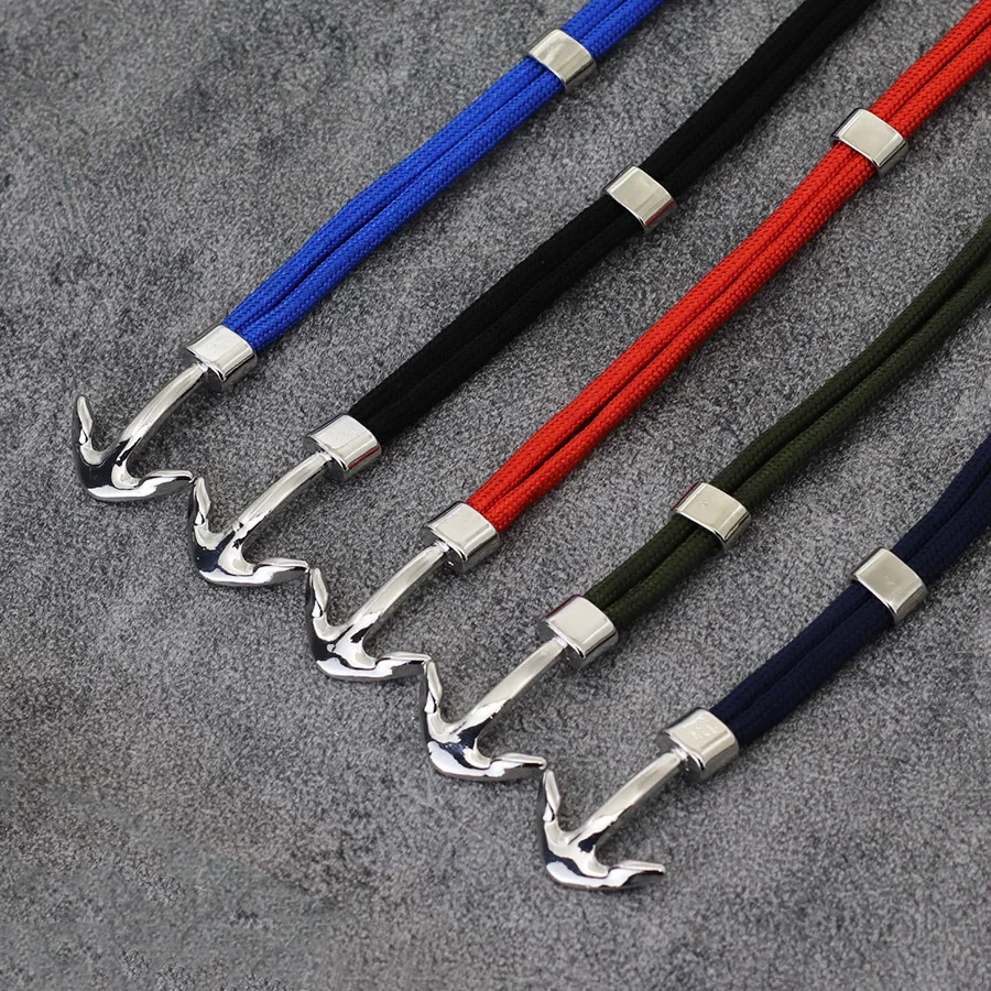 Marine Style Paracord Anchor Bracelet for Men
