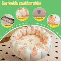 Baby PVC Inflatable Swimming Pool Portable Toy Toddler Blow Up Round Padding Pool Kid Fun Outdoor Play Sand/Water Fishing Toys 5