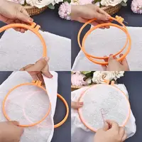 360 Digitizing Shop Plastic Round & Oval Embroidery Hoops Frame Set for DIY Cross Stitch Needle Craft - Image 3