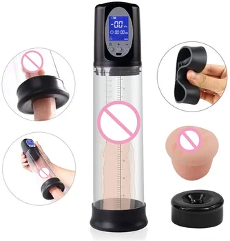 Electric Penis Pump Usb Rechargeable Automatic Penis Enlargement for Man Vacuum Pump Erection Penis Extender Male Masturbators 6