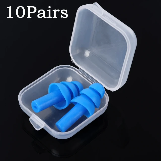 1 paire Silicone bouchons d'oreille isolation phonique oreille protection bouchons  d'oreilles anti-bruit dormir bouchons Protection auditive pour sommeil -  AliExpress