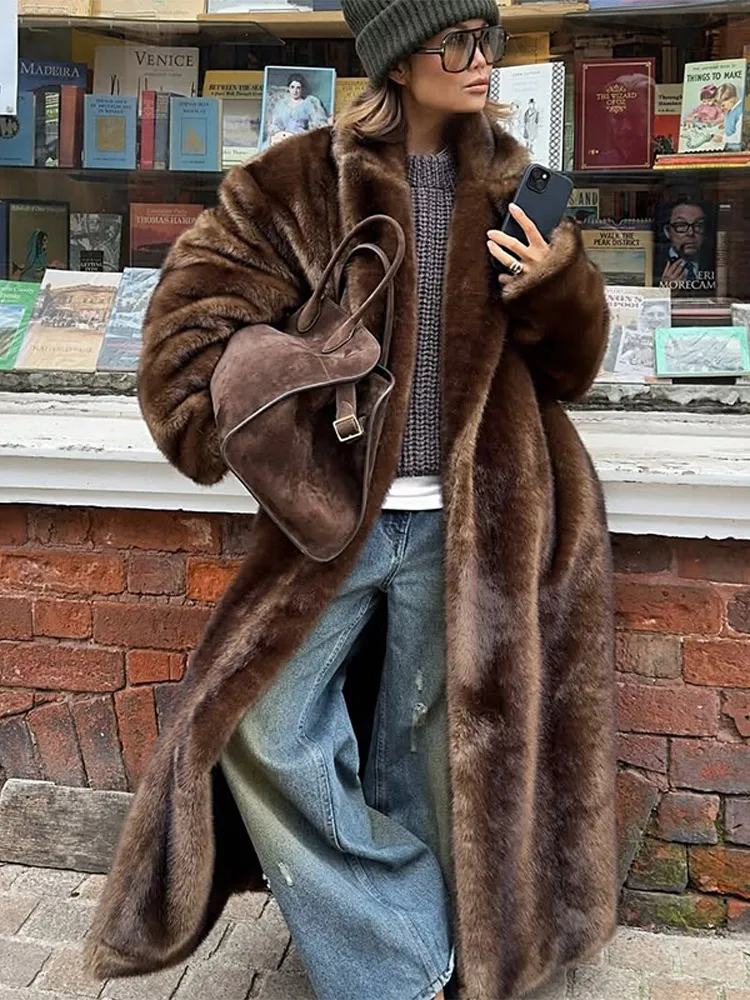 Veste Femme Hiver Fourrée à Manches Longues et Col Montant