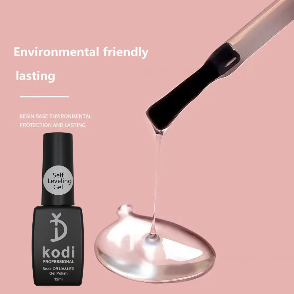 

YD KODI PROFESSIONAL Reinforcement Gel Self Leveling Build Nail 12ML Quick Builder Strengthen Alignment Base Soak Off UV Led Gel