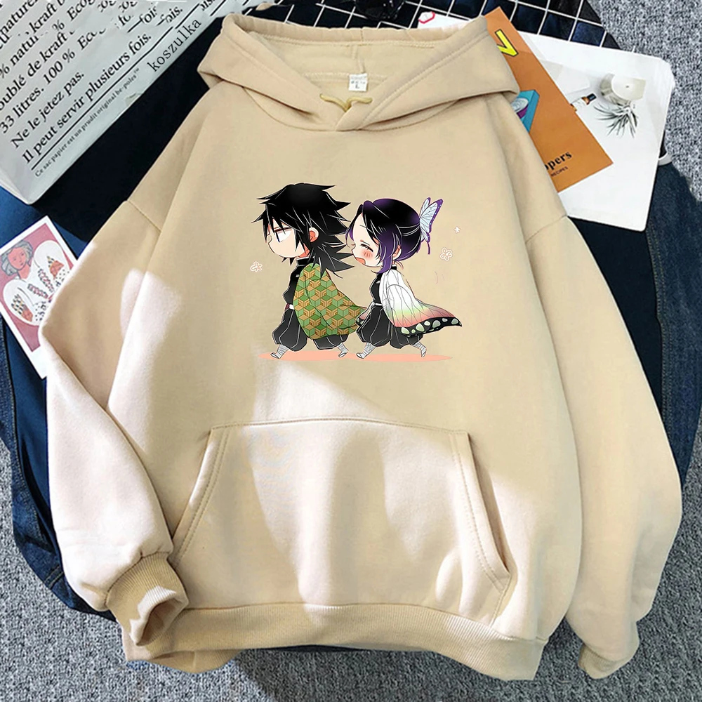 Sweat à Capuche Demon Slayer - Kochou Shinobu - Style Harajuku Oversize - Unisexe - Coton/polyester - Tailles XXS-4XL