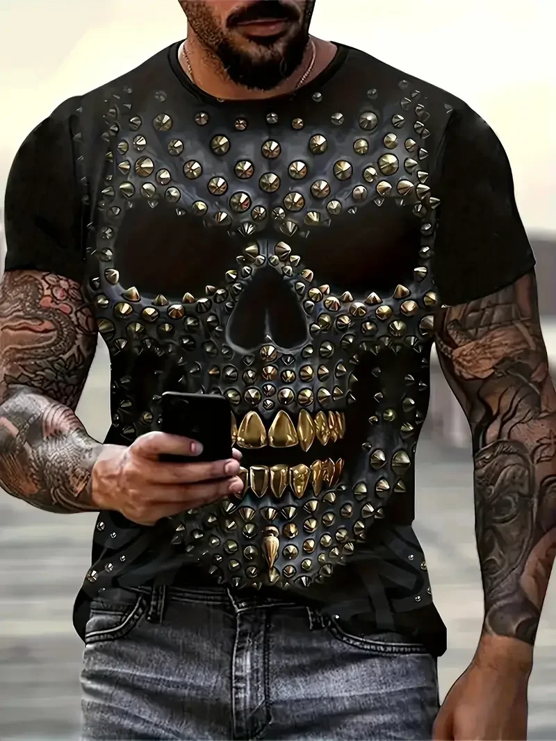 Mens Graphic 3D Print Short Sleeve T Shirt