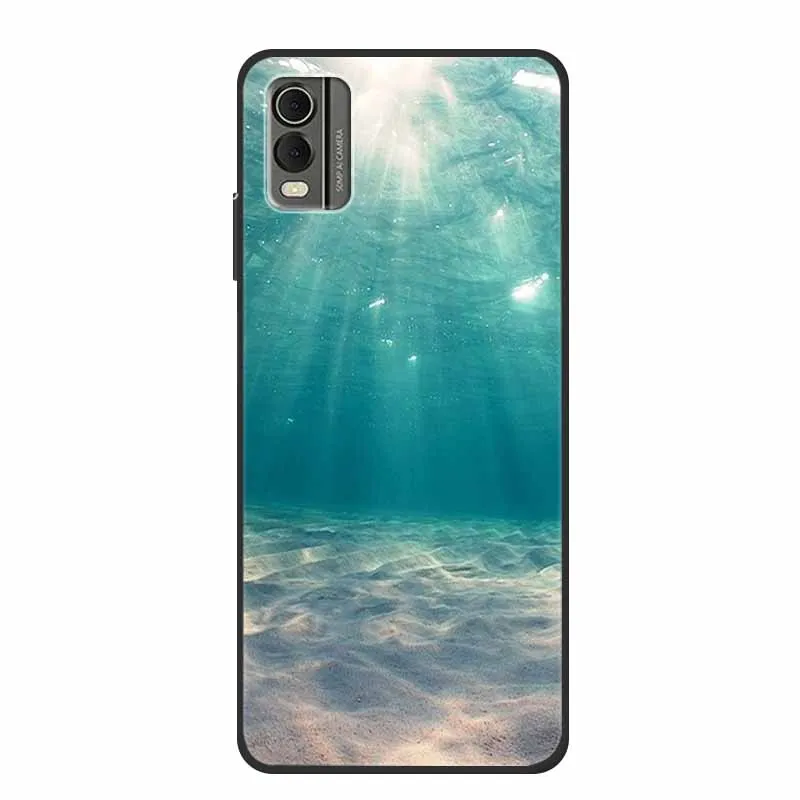 Luxury TPU Soft Silicone Back Cover with Lovely Floral Design - Shockproof Phone Protector