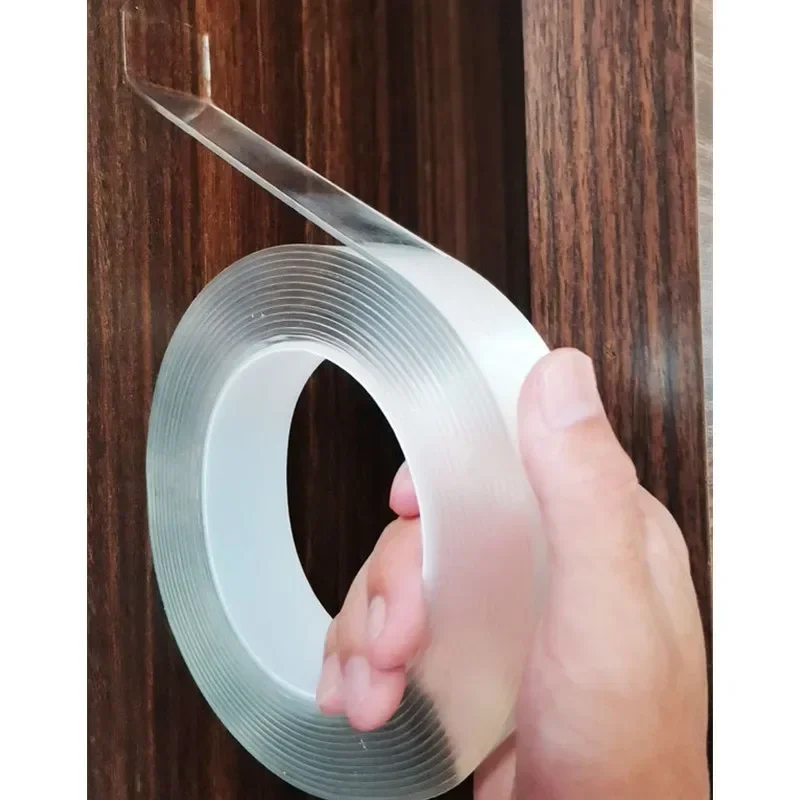 Car Double Sided Tape Double Sided Tape Car Adhesive Tape Nano Transparent Waterproof Reusable Home Tapes Strong Sticky Glue Car Ornament Kitchen Bathroom