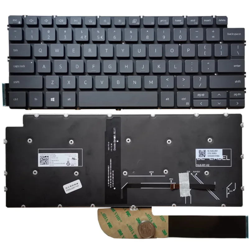

Новая Оригинальная клавиатура для Dell Inspiron 14 7491 7490 5490 5493 5498 US с подсветкой