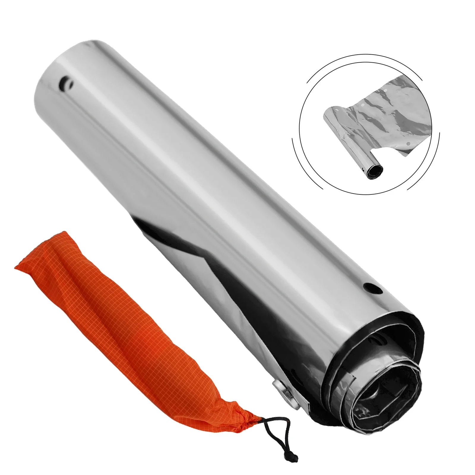 High Quality Windshield Shield Screen Adjustable Outdoor Camping Hiking 15cm/19cm 60cm Length Portable Titanium