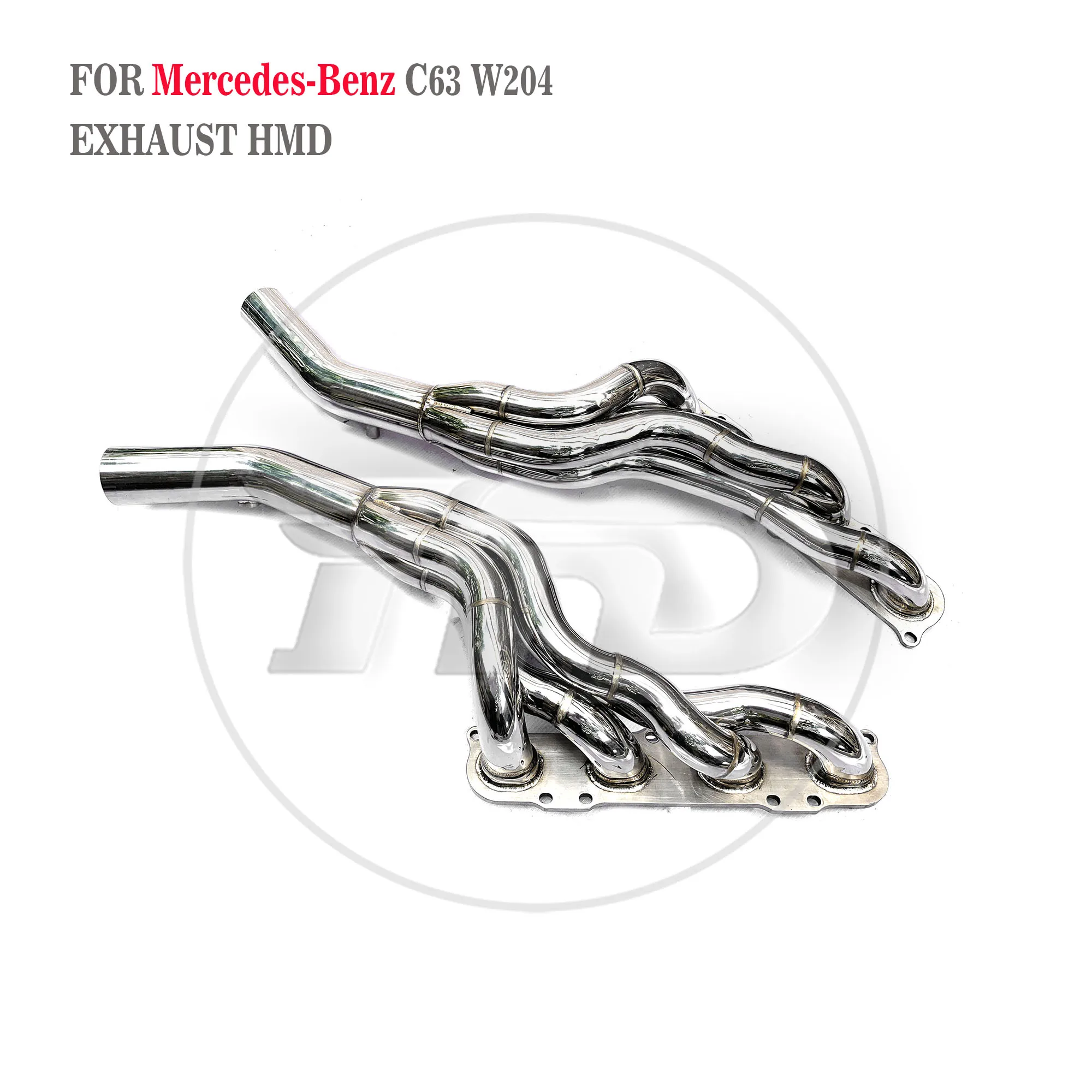 메르세데스 벤츠용 HMD 매니폴드, 메르세데스 벤츠 C63 W204 AMG 배기 시스템용, 스테인레스 스틸 성능 헤더, 히트 쉴드 없음, 자동차 액세서리