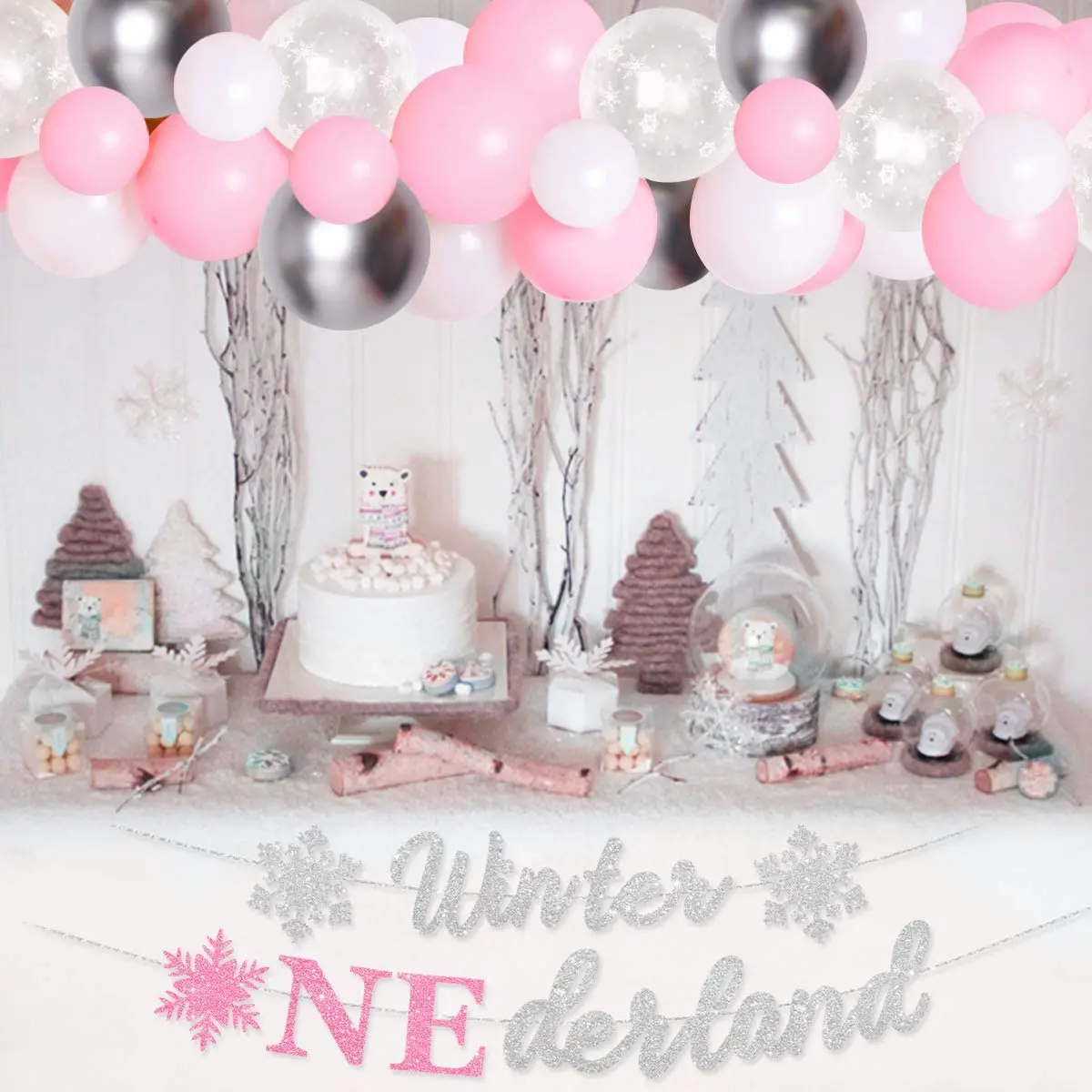 https://ae01.alicdn.com/kf/Saec4e63e82fd4dfdb914b31a8e0837d3W/Cheereveal-Wonderland-1st-Birthday-Decorations-Girl-Winter-Onederland-Photo-Banner-Pink-Silver-Snowflake-Balloon-Garland-Kit.jpg