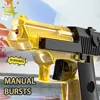HUIQIBAO Manual Water Gun Fights Portable Desert Eagle M1911 M416 Pistol Shooting Game Outdoor Fantasy Toys for Children Gifts 2