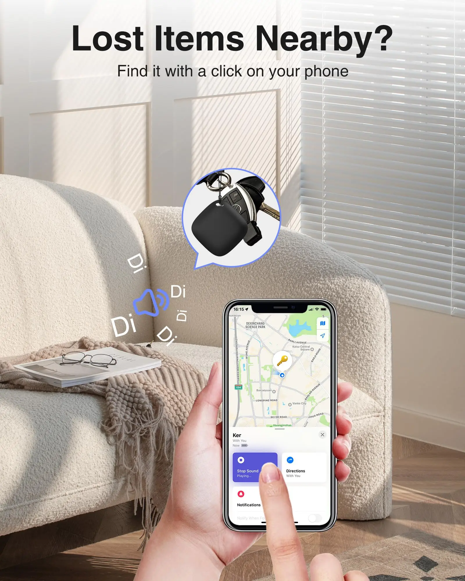 Bluetooth GPS Tracker for Air Tag Replacement Via Apple Find My to Locate Bag Bottle Card Wallet Bike Keys Finder MFI Smart ITag