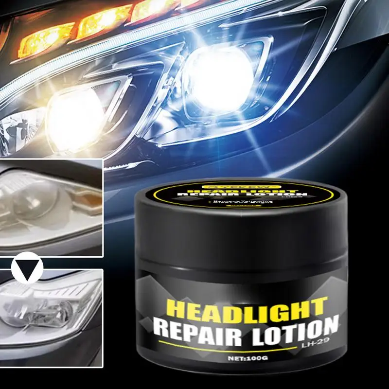 Car Headlight Repair Polish Car Headlight Repair Cleaner Polish Automobile Headlight Lens Polish Repair for Scratch Restoring
