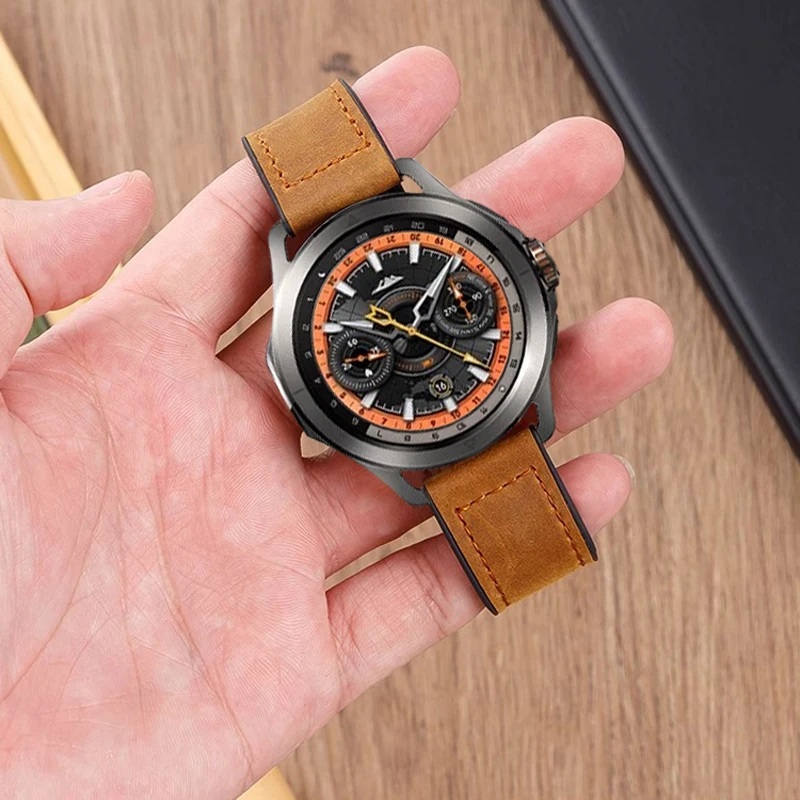 Magnetic Buckle Silicone-Leather Watch Strap, 22mm – Premium Watchband