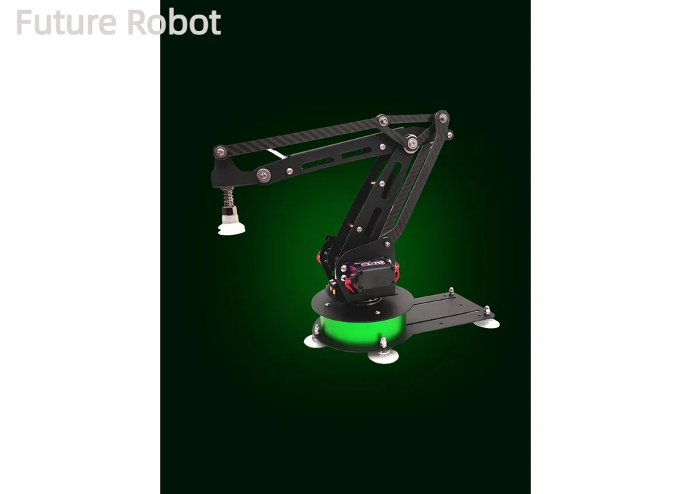 3 Axis Robot Arm with Suction Cup Stainless Steel Open Code Manipulator for Arduino Robot DIY Kit For UNO Programmable