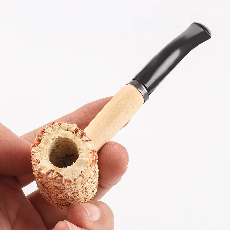 Protable 1Pcs Reusable Corn Herb Smoking Pipe Creative Corncob Filter 140mm/5.5inches Tobacco Pipes Smoke Accessories tobacco pipe herb smoking pipe smoking pipe