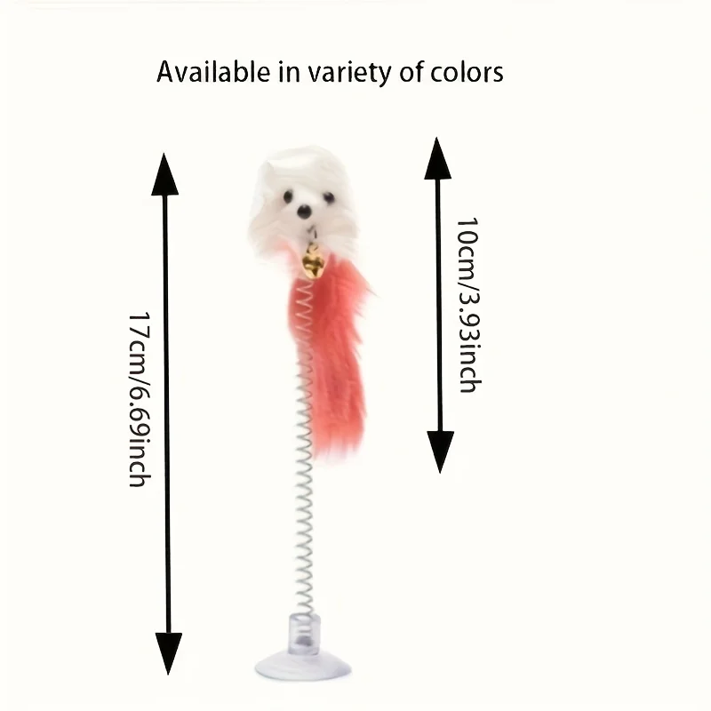 Cat Toys 1 Pack Suction Cup Spring Bells