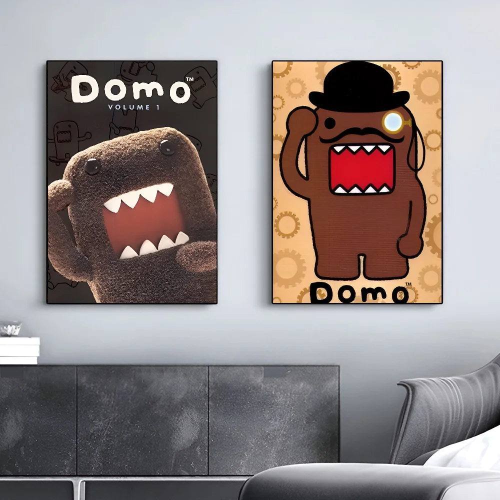 Niedliches Domo-Kun-Poster, selbstklebende Kunst, wasserfester Papieraufkleber, Kaffeehaus, Bar, Zimmer, Wanddekoration – Detail 5