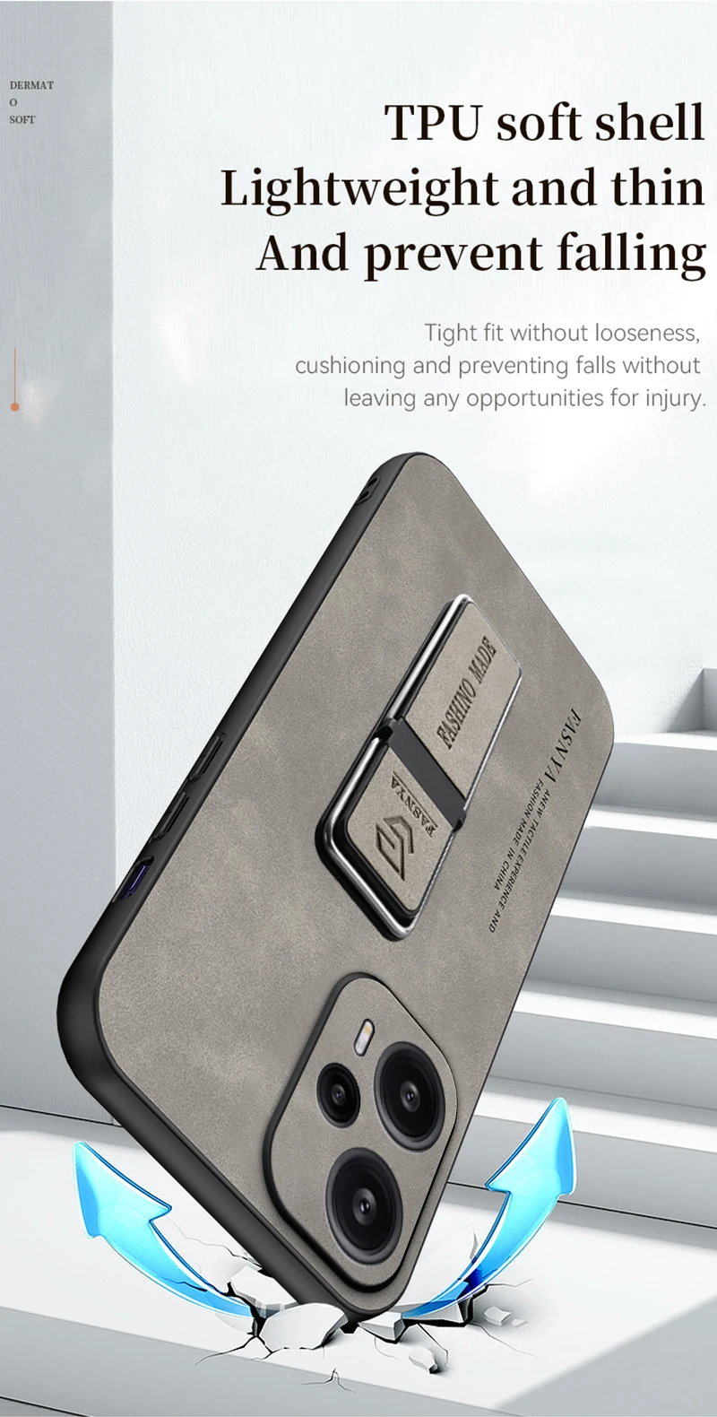 جراب هاتف بحامل سيارة مغناطيسي من الجلد ، غطاء خلفي من السيليكون للصدمات ، شاومي بوكو F5 5G ، بوكو F5 F 5 5F