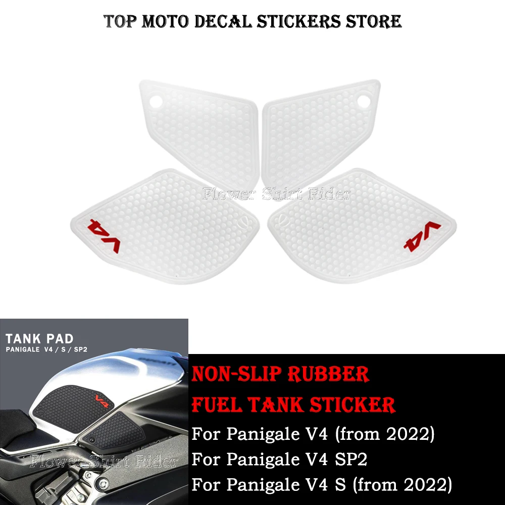 Motorcycle Anti Slip Tank Pad Stickers For Ducati Panigale V4 Panigale V4S /SP2  2022 Tank Grip Side Decals