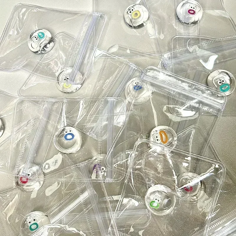 1/2Pcs Mini Pinch Cartoon Dough Cream Silicone Transparent Pinch Unzip Stress Relief Pinch Toy Dolls Figure Model