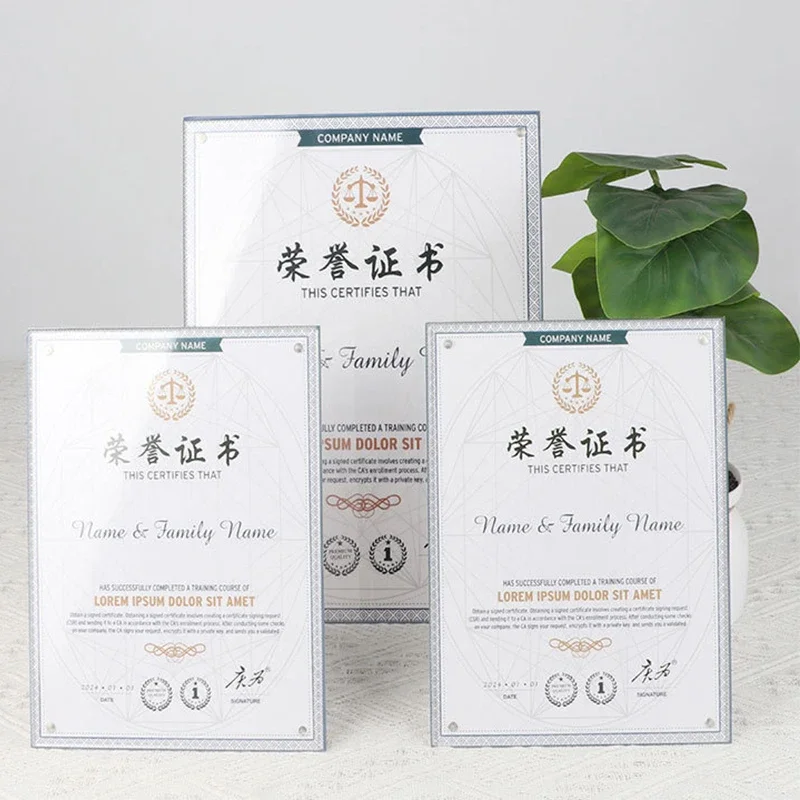 Acrylic Sign Holder A4/A5 Menu Paper Advertising Certificate File Display Stand Support Price List Poster Photo Frame Decor