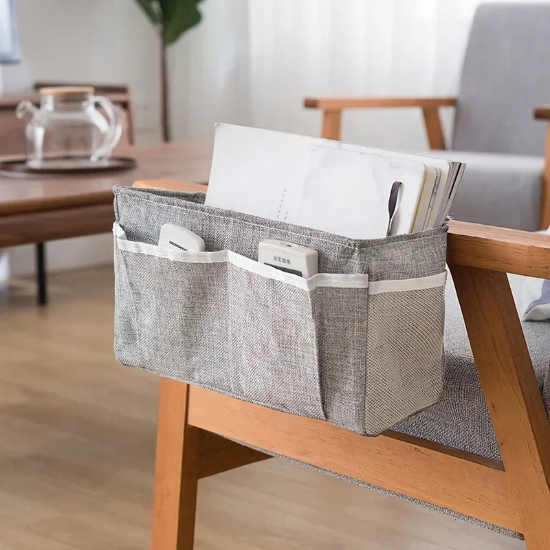 Canvas Baby Crib Organizer Bed Hanging Storage Bag For Baby Essentials Multipurpose Baby Bed Organizer Hanging Diaper Toy Tissue 3