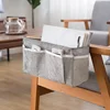 Canvas Baby Crib Organizer Bed Hanging Storage Bag For Baby Essentials Multipurpose Baby Bed Organizer Hanging Diaper Toy Tissue 3