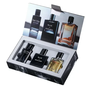 High Quality 90ml Men Perfume Hombre Gift Box 3pcs Set Colognes Scent Fascination Man Perfumes Masculinos Lasting Parfum Heren 1